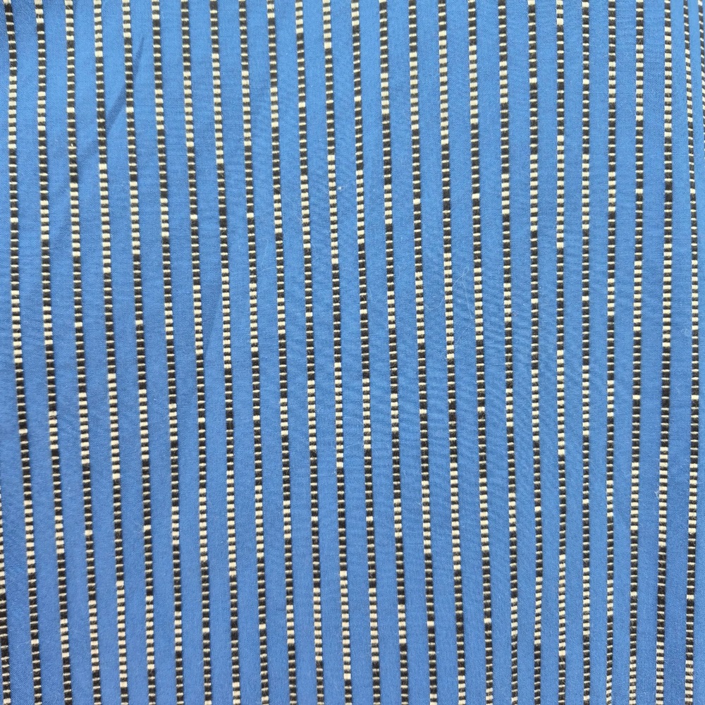 Robert Graham Mens XXL Blue Striped Button Down Shirt Contrast Cuffs Cotton - Picture 4 of 16